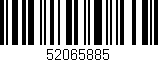Código de barras (EAN, GTIN, SKU, ISBN): '52065885'