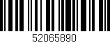 Código de barras (EAN, GTIN, SKU, ISBN): '52065890'