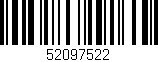 Código de barras (EAN, GTIN, SKU, ISBN): '52097522'