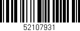 Código de barras (EAN, GTIN, SKU, ISBN): '52107931'