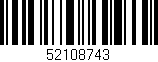 Código de barras (EAN, GTIN, SKU, ISBN): '52108743'