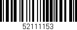 Código de barras (EAN, GTIN, SKU, ISBN): '52111153'
