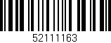 Código de barras (EAN, GTIN, SKU, ISBN): '52111163'