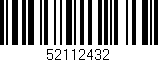 Código de barras (EAN, GTIN, SKU, ISBN): '52112432'