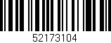 Código de barras (EAN, GTIN, SKU, ISBN): '52173104'