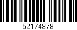 Código de barras (EAN, GTIN, SKU, ISBN): '52174878'