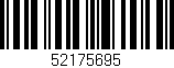 Código de barras (EAN, GTIN, SKU, ISBN): '52175695'