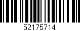 Código de barras (EAN, GTIN, SKU, ISBN): '52175714'