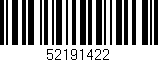 Código de barras (EAN, GTIN, SKU, ISBN): '52191422'