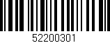 Código de barras (EAN, GTIN, SKU, ISBN): '52200301'