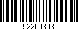 Código de barras (EAN, GTIN, SKU, ISBN): '52200303'