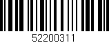 Código de barras (EAN, GTIN, SKU, ISBN): '52200311'