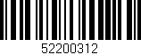Código de barras (EAN, GTIN, SKU, ISBN): '52200312'