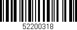 Código de barras (EAN, GTIN, SKU, ISBN): '52200318'