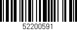 Código de barras (EAN, GTIN, SKU, ISBN): '52200591'