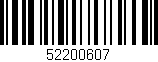 Código de barras (EAN, GTIN, SKU, ISBN): '52200607'