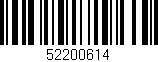 Código de barras (EAN, GTIN, SKU, ISBN): '52200614'