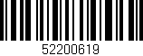 Código de barras (EAN, GTIN, SKU, ISBN): '52200619'