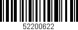 Código de barras (EAN, GTIN, SKU, ISBN): '52200622'