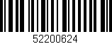Código de barras (EAN, GTIN, SKU, ISBN): '52200624'