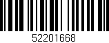 Código de barras (EAN, GTIN, SKU, ISBN): '52201668'