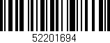 Código de barras (EAN, GTIN, SKU, ISBN): '52201694'