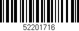 Código de barras (EAN, GTIN, SKU, ISBN): '52201716'