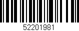 Código de barras (EAN, GTIN, SKU, ISBN): '52201981'