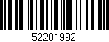 Código de barras (EAN, GTIN, SKU, ISBN): '52201992'