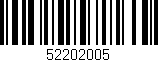 Código de barras (EAN, GTIN, SKU, ISBN): '52202005'