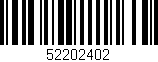 Código de barras (EAN, GTIN, SKU, ISBN): '52202402'