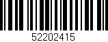 Código de barras (EAN, GTIN, SKU, ISBN): '52202415'