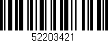 Código de barras (EAN, GTIN, SKU, ISBN): '52203421'