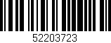 Código de barras (EAN, GTIN, SKU, ISBN): '52203723'