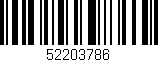 Código de barras (EAN, GTIN, SKU, ISBN): '52203786'