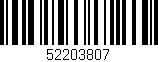 Código de barras (EAN, GTIN, SKU, ISBN): '52203807'