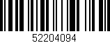 Código de barras (EAN, GTIN, SKU, ISBN): '52204094'