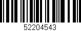 Código de barras (EAN, GTIN, SKU, ISBN): '52204543'