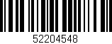 Código de barras (EAN, GTIN, SKU, ISBN): '52204548'