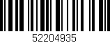 Código de barras (EAN, GTIN, SKU, ISBN): '52204935'