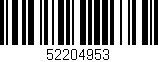 Código de barras (EAN, GTIN, SKU, ISBN): '52204953'