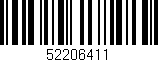 Código de barras (EAN, GTIN, SKU, ISBN): '52206411'