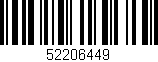Código de barras (EAN, GTIN, SKU, ISBN): '52206449'