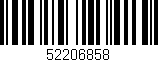 Código de barras (EAN, GTIN, SKU, ISBN): '52206858'