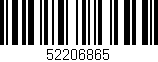 Código de barras (EAN, GTIN, SKU, ISBN): '52206865'