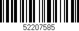 Código de barras (EAN, GTIN, SKU, ISBN): '52207585'