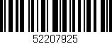 Código de barras (EAN, GTIN, SKU, ISBN): '52207925'