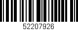 Código de barras (EAN, GTIN, SKU, ISBN): '52207926'