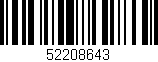 Código de barras (EAN, GTIN, SKU, ISBN): '52208643'