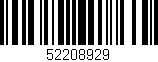 Código de barras (EAN, GTIN, SKU, ISBN): '52208929'